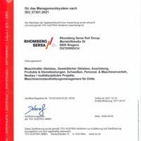 RSRG Gruppen-ISO-Zertifikat 37301